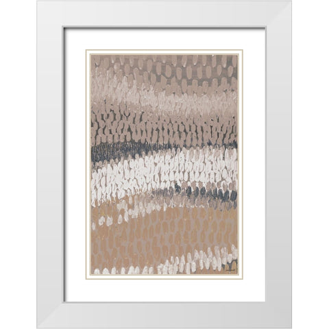Neutral Sway I White Modern Wood Framed Art Print with Double Matting by Loreth, Lanie