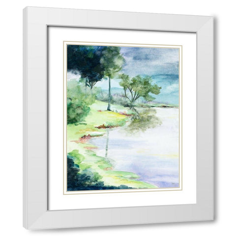 My Dream Place White Modern Wood Framed Art Print with Double Matting by Pinto, Patricia