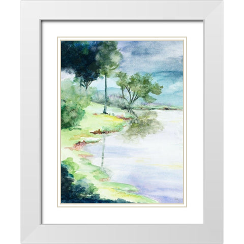 My Dream Place White Modern Wood Framed Art Print with Double Matting by Pinto, Patricia