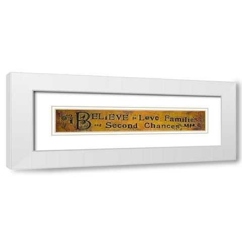 Second Chances White Modern Wood Framed Art Print with Double Matting by Kinnison, Carolyn
