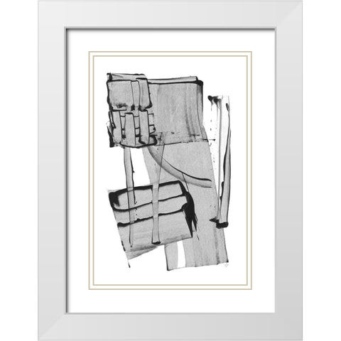 Building It I White Modern Wood Framed Art Print with Double Matting by Loreth, Lanie