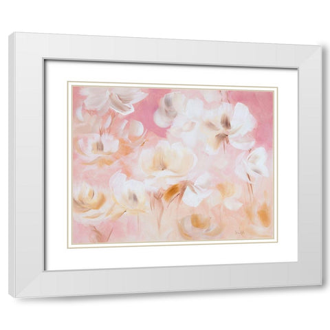 Softly Awakened White Modern Wood Framed Art Print with Double Matting by Loreth, Lanie