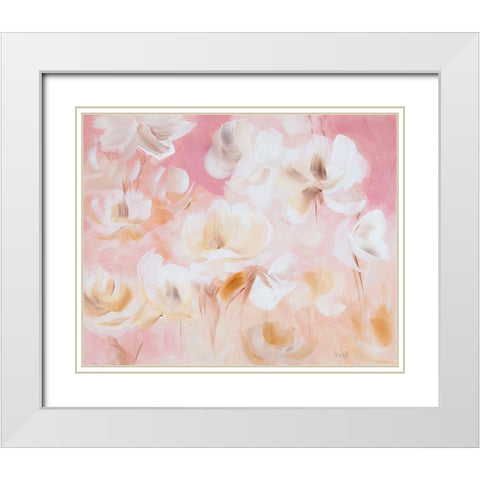 Softly Awakened White Modern Wood Framed Art Print with Double Matting by Loreth, Lanie