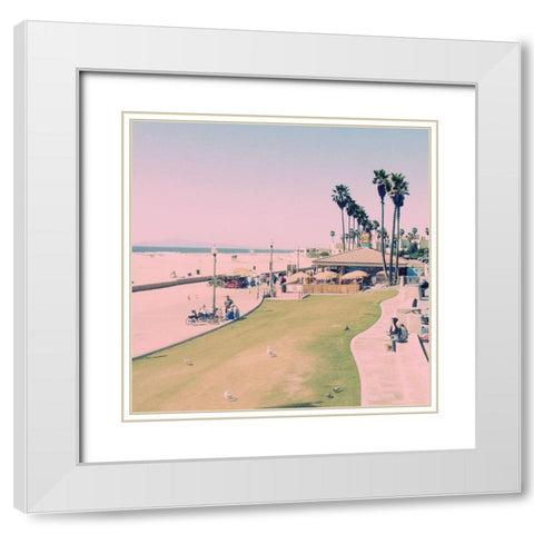 Summer Days White Modern Wood Framed Art Print with Double Matting by Schoepfer, Lauren