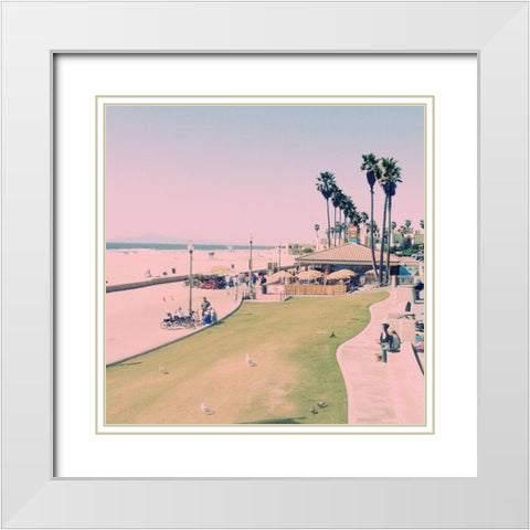 Summer Days White Modern Wood Framed Art Print with Double Matting by Schoepfer, Lauren