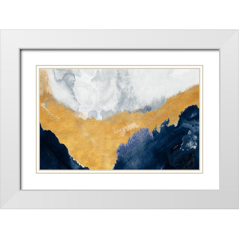 The Study Below White Modern Wood Framed Art Print with Double Matting by Danelle, B.