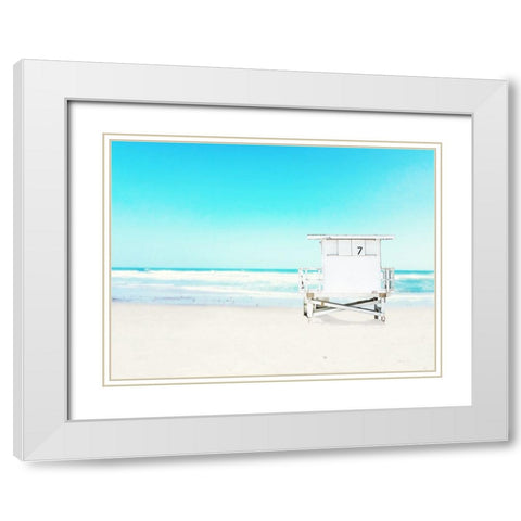 On the Coast White Modern Wood Framed Art Print with Double Matting by Wilson, Kali