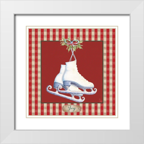 Hometown Christmas III White Modern Wood Framed Art Print with Double Matting by Metz, Andi