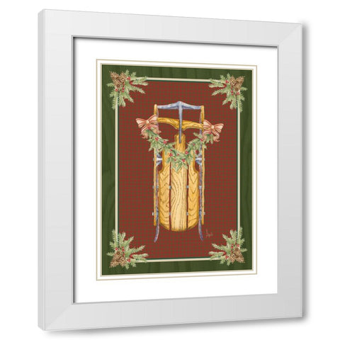 Holiday Traditions II White Modern Wood Framed Art Print with Double Matting by Metz, Andi