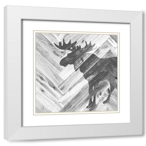 Great Outdoors White Modern Wood Framed Art Print with Double Matting by Quach, Anna