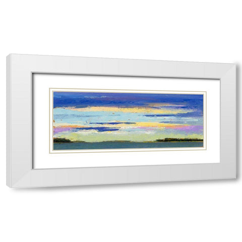 Island Sunsets White Modern Wood Framed Art Print with Double Matting by Green, Jenny