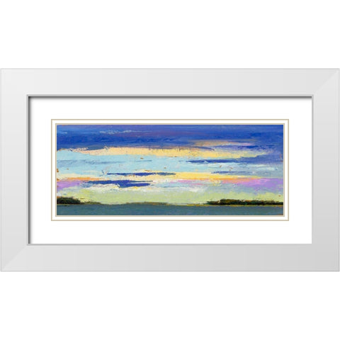 Island Sunsets White Modern Wood Framed Art Print with Double Matting by Green, Jenny