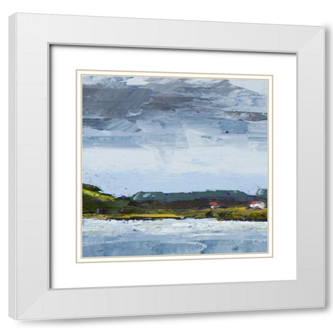 Overcast Days in Town II White Modern Wood Framed Art Print with Double Matting by Green, Jenny