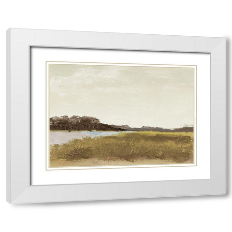 Midland White Modern Wood Framed Art Print with Double Matting by Green, Jenny