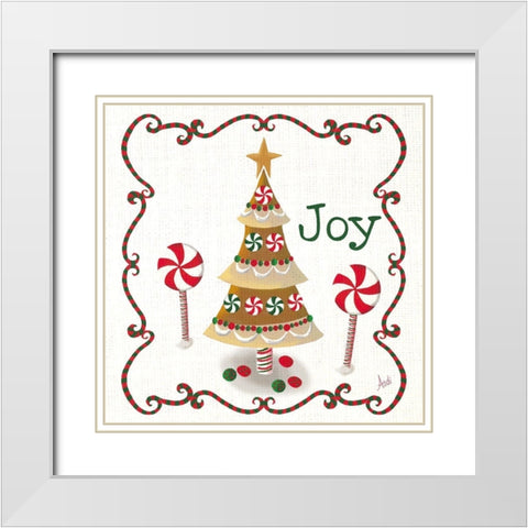 Gingerbread Forest III White Modern Wood Framed Art Print with Double Matting by Metz, Andi