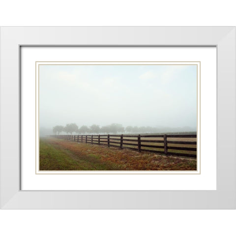 Humid Days White Modern Wood Framed Art Print with Double Matting by Wilson, Kali