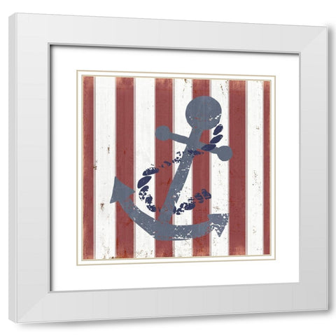 American Coastal III White Modern Wood Framed Art Print with Double Matting by Quach, Anna