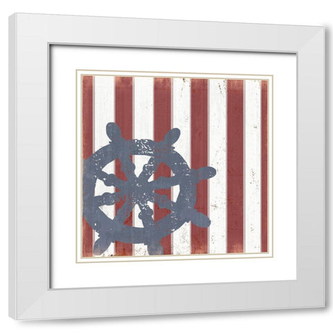 American Coastal II White Modern Wood Framed Art Print with Double Matting by Quach, Anna