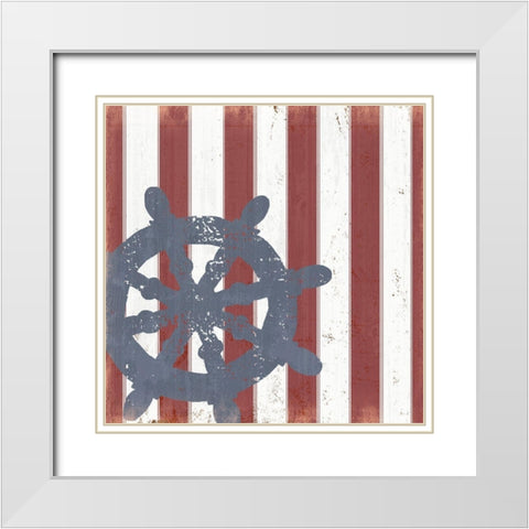 American Coastal II White Modern Wood Framed Art Print with Double Matting by Quach, Anna