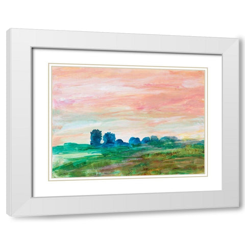 Glowing Impressions White Modern Wood Framed Art Print with Double Matting by Maria, Robin
