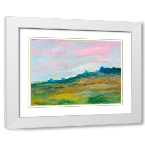 Glowing Impressions White Modern Wood Framed Art Print with Double Matting by Maria, Robin