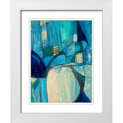 Rare Charm II White Modern Wood Framed Art Print with Double Matting by Maria, Robin