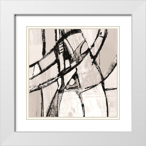 Mauve Rare Charm I White Modern Wood Framed Art Print with Double Matting by Maria, Robin