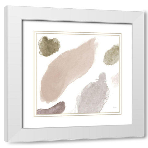 Appaloosa Abstract I White Modern Wood Framed Art Print with Double Matting by Pinto, Patricia