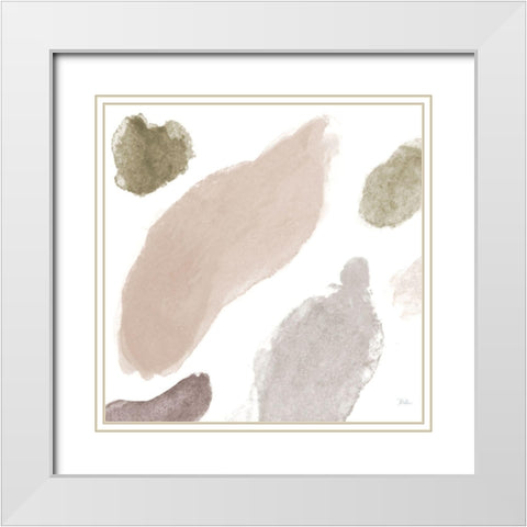 Appaloosa Abstract I White Modern Wood Framed Art Print with Double Matting by Pinto, Patricia