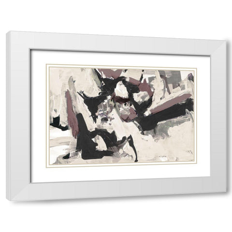 Dark Remembrance I White Modern Wood Framed Art Print with Double Matting by Slivka, Jane