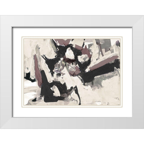 Dark Remembrance I White Modern Wood Framed Art Print with Double Matting by Slivka, Jane