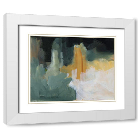 Remembrance II White Modern Wood Framed Art Print with Double Matting by Slivka, Jane