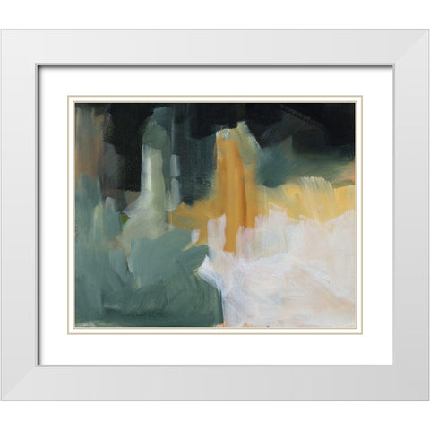 Remembrance II White Modern Wood Framed Art Print with Double Matting by Slivka, Jane