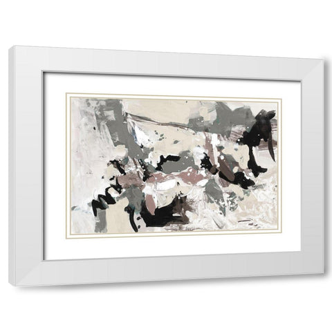 Dark Remembrance II White Modern Wood Framed Art Print with Double Matting by Slivka, Jane