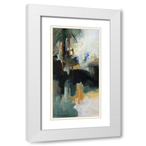 Remembrance II White Modern Wood Framed Art Print with Double Matting by Slivka, Jane