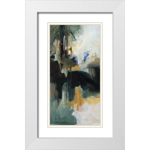 Remembrance II White Modern Wood Framed Art Print with Double Matting by Slivka, Jane