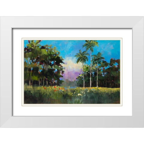 Island on the Coast White Modern Wood Framed Art Print with Double Matting by Slivka, Jane