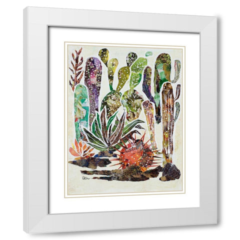 Desert Garden II White Modern Wood Framed Art Print with Double Matting by Ritter, Gina
