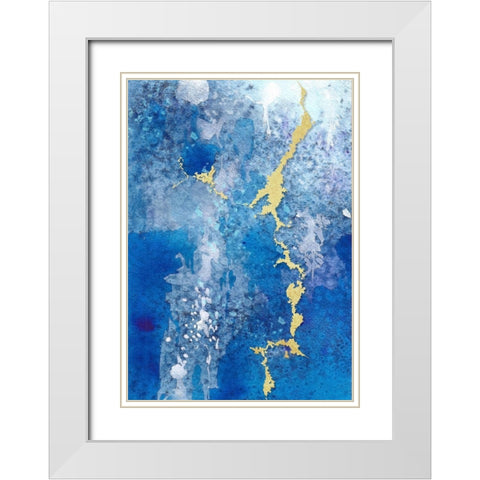 From Above I White Modern Wood Framed Art Print with Double Matting by Diannart