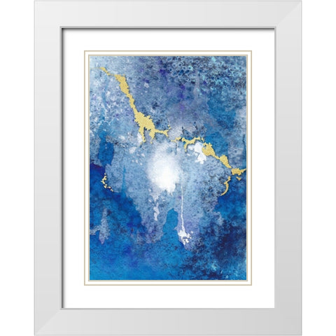 From Above II White Modern Wood Framed Art Print with Double Matting by Diannart