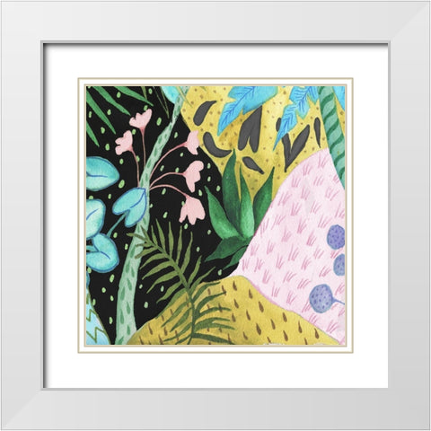 In the Tropics I White Modern Wood Framed Art Print with Double Matting by Medley, Elizabeth