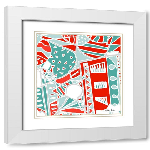 Uptown Funk I White Modern Wood Framed Art Print with Double Matting by Edwins, Hugo