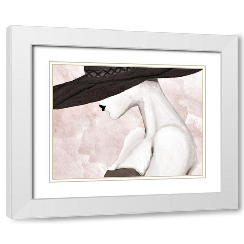 Trendy Lady White Modern Wood Framed Art Print with Double Matting by Ritter, Gina