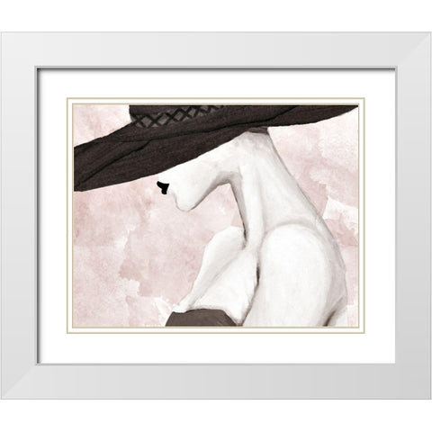 Trendy Lady White Modern Wood Framed Art Print with Double Matting by Ritter, Gina