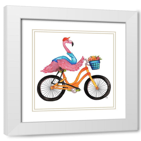 What a Wild Ride I White Modern Wood Framed Art Print with Double Matting by Medley, Elizabeth