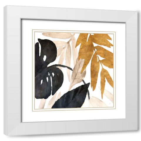 Modern Tropics I White Modern Wood Framed Art Print with Double Matting by Loreth, Lanie