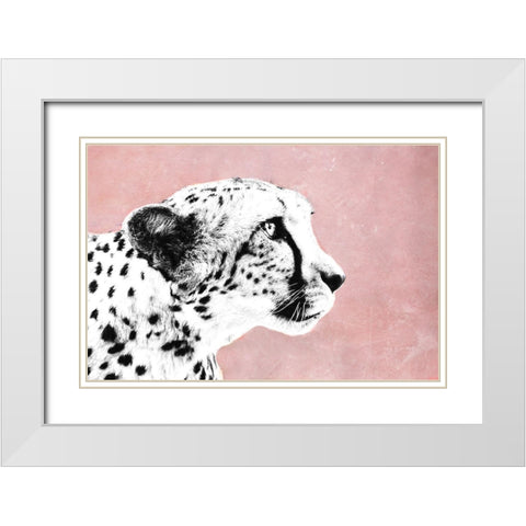 Wild White Modern Wood Framed Art Print with Double Matting by SD Graphics Studio