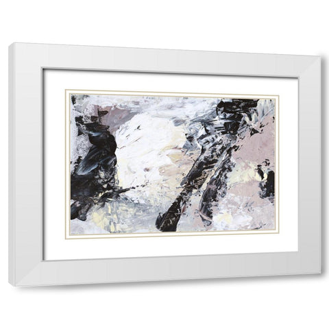 Sound of Movement White Modern Wood Framed Art Print with Double Matting by Loreth, Lanie