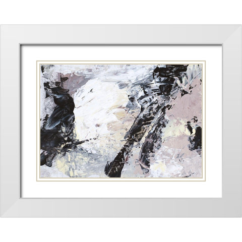 Sound of Movement White Modern Wood Framed Art Print with Double Matting by Loreth, Lanie