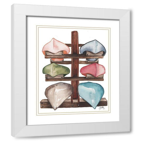 Lake Canoes White Modern Wood Framed Art Print with Double Matting by Medley, Elizabeth